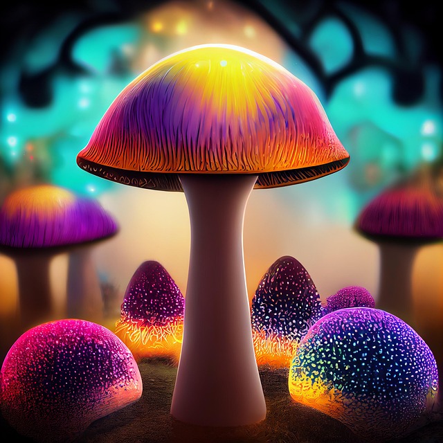glowing AI