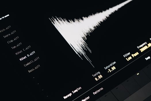 audio waveform