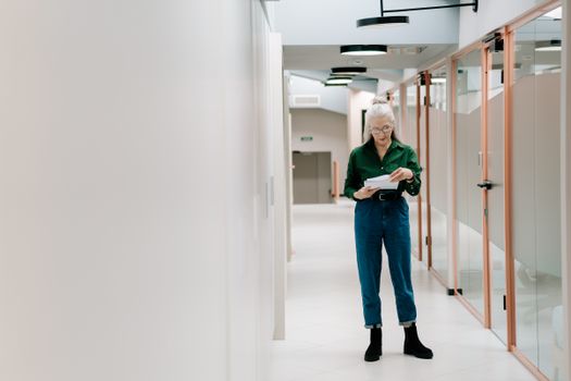 corporate hallway