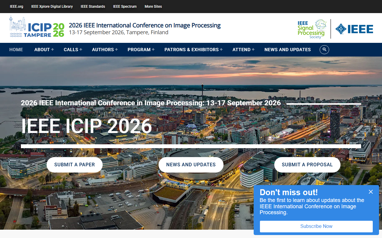 IEEE ICIP screenshot