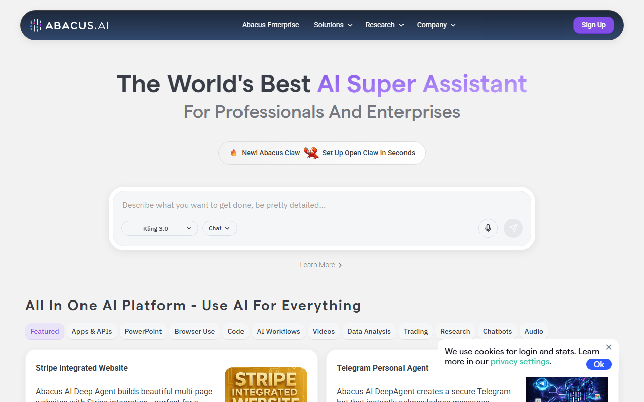 Abacus.AI screenshot