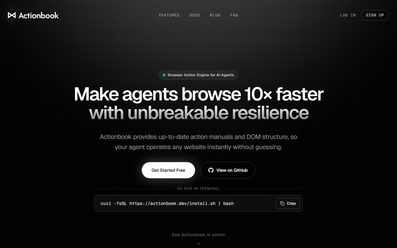Actionbook screenshot