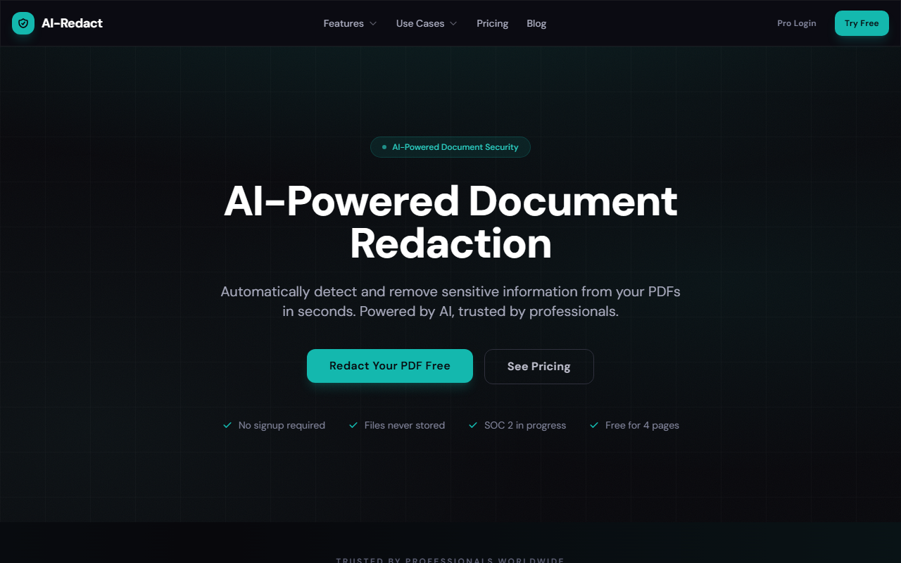 AI-Redact screenshot