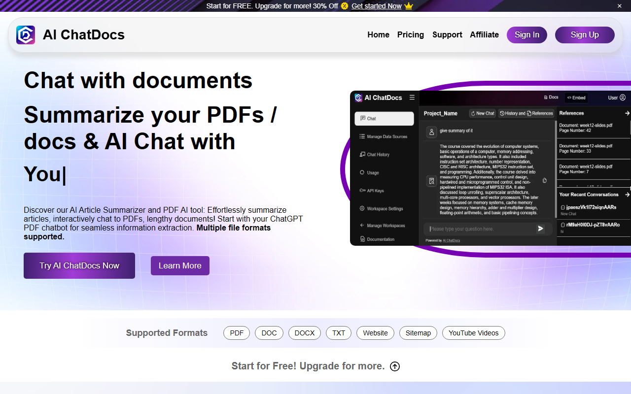 AI ChatDocs screenshot