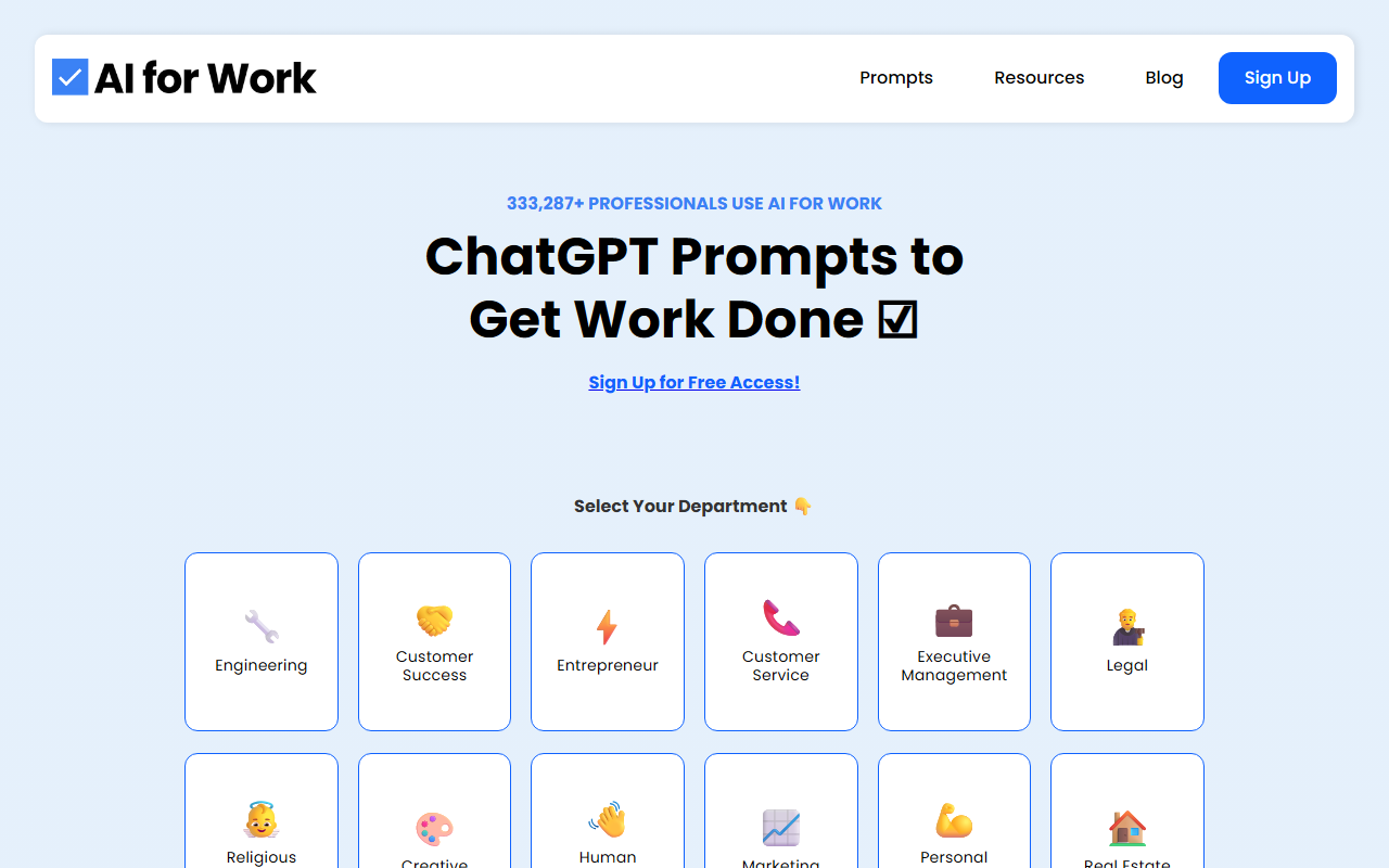 AI for Work screenshot