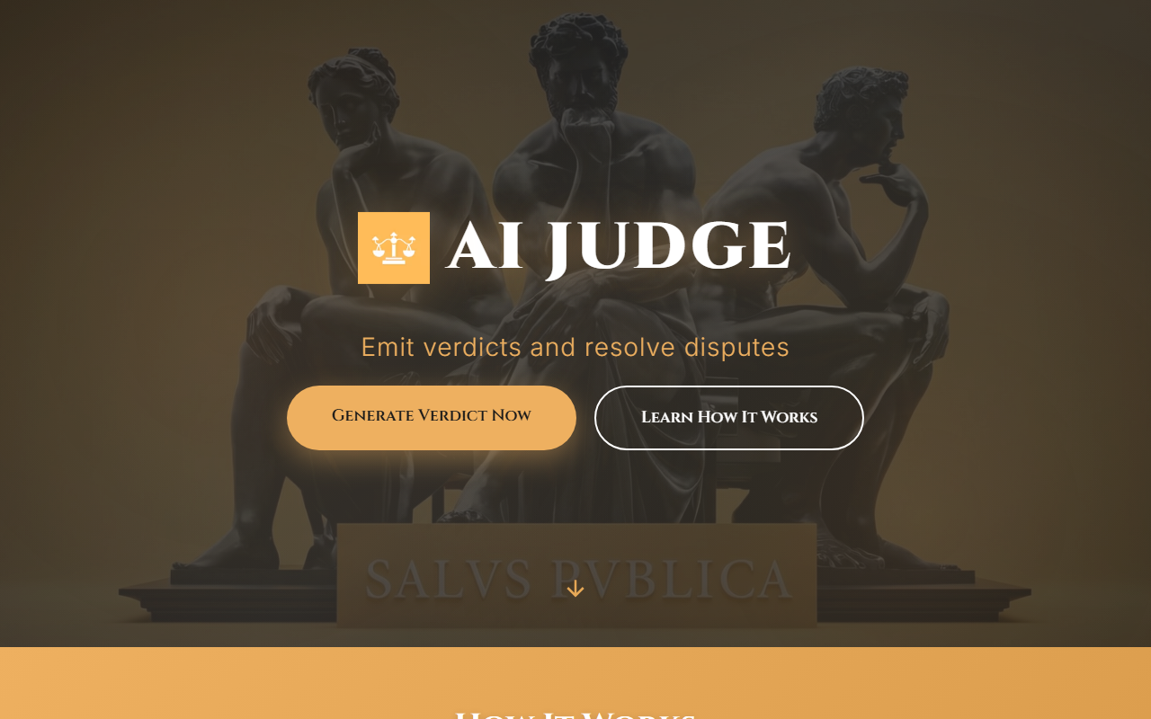 AI Judge screenshot