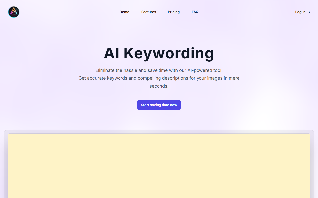 AI Keywording screenshot