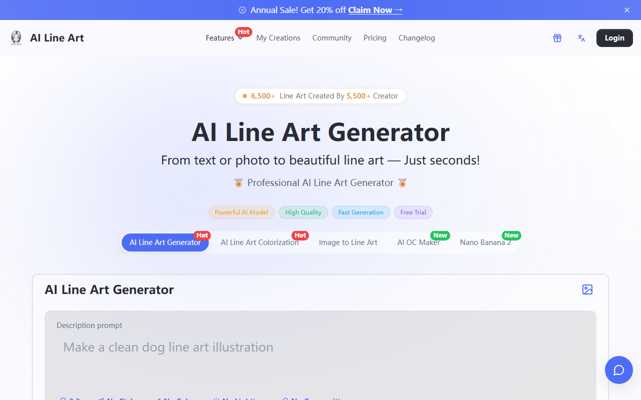 Ailineart screenshot