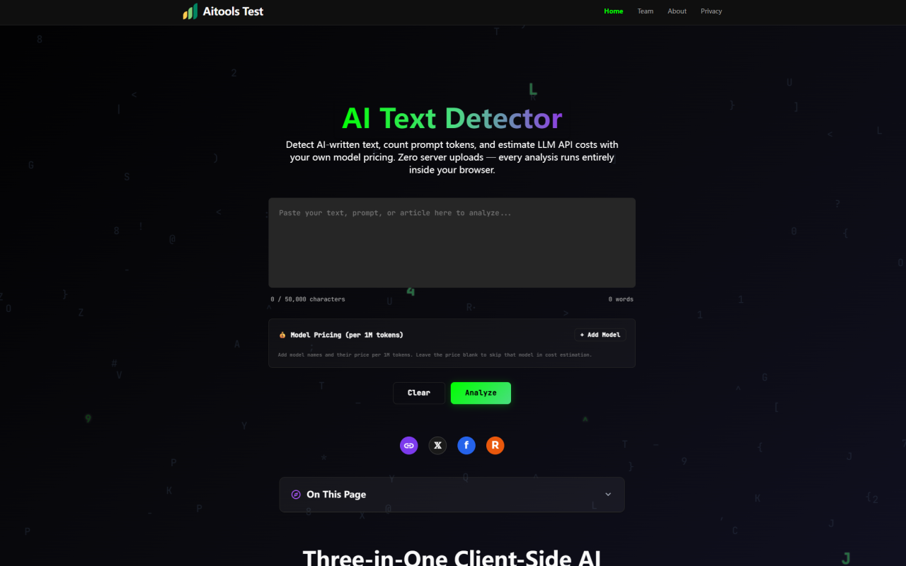 Aitools Test screenshot