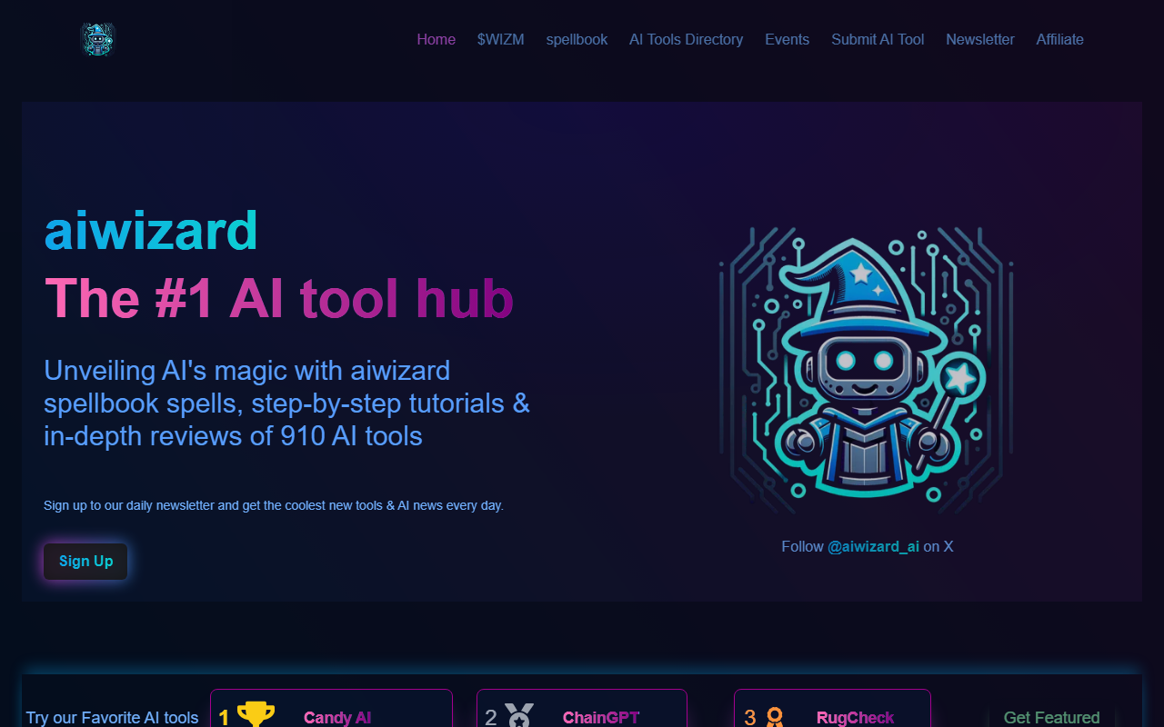 aiwizard screenshot