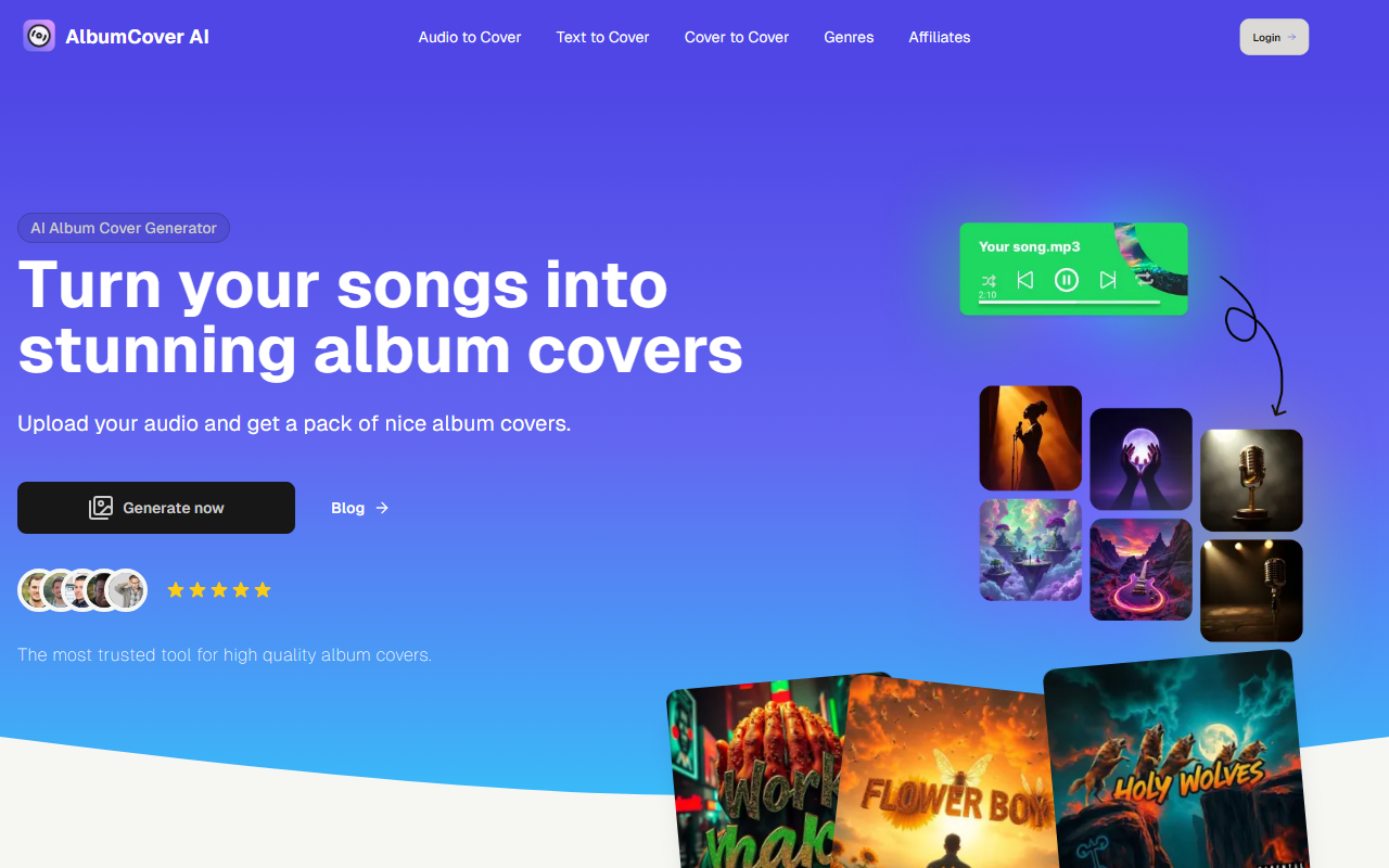 AlbumCover AI screenshot