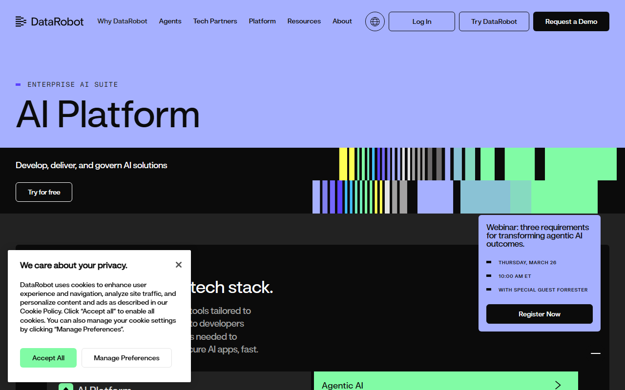 DataRobot screenshot