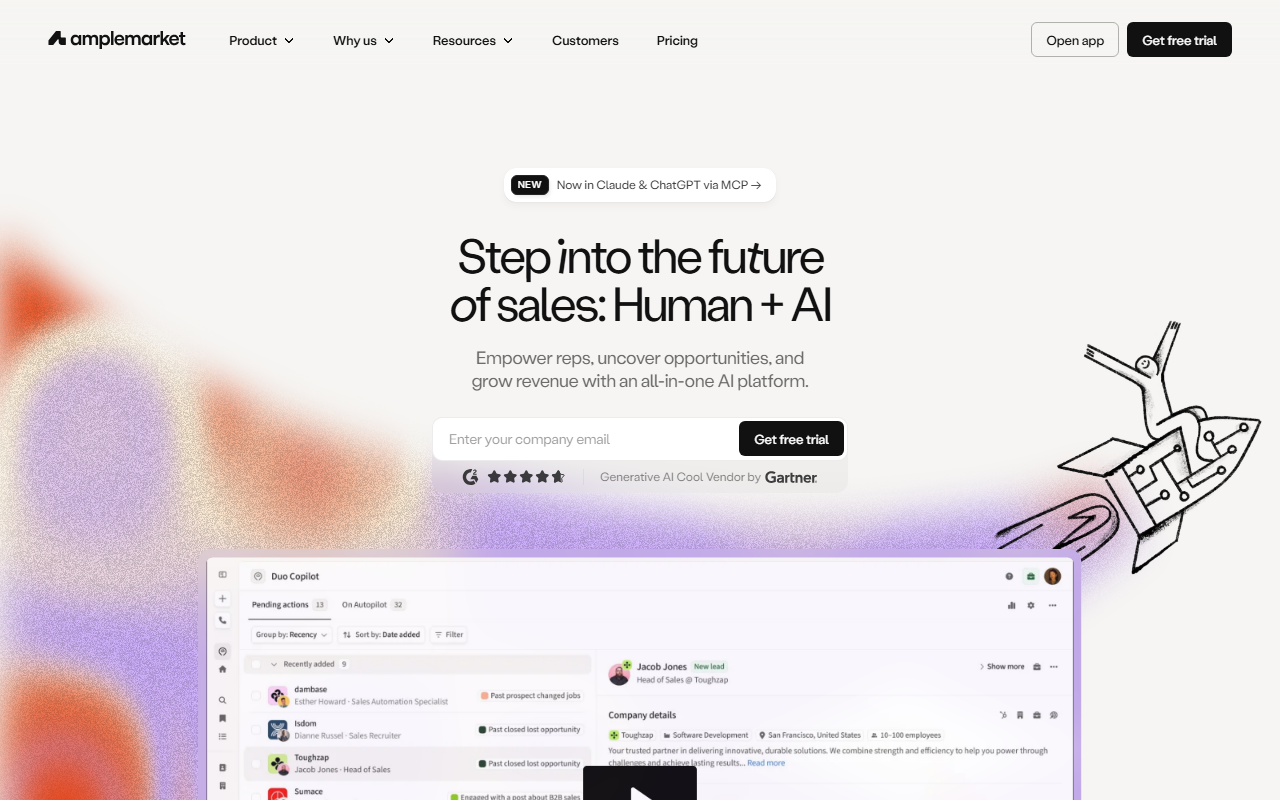 Amplemarket screenshot