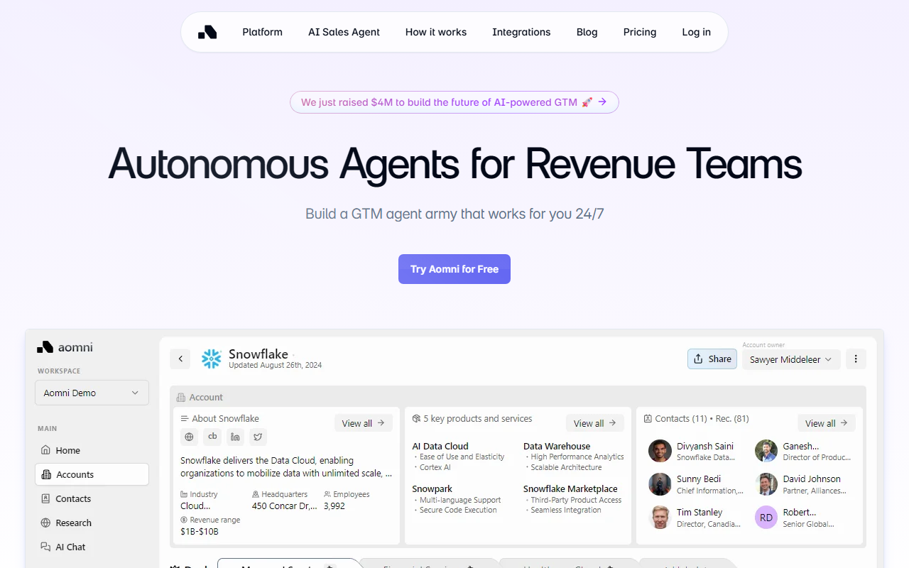Aomni screenshot