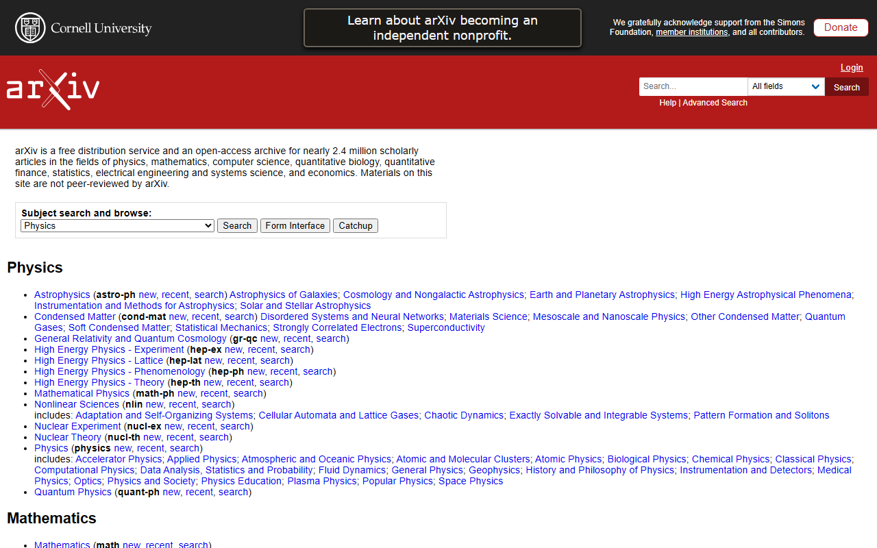 arXiv screenshot