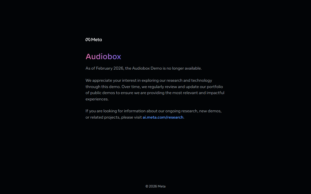 Audiobox screenshot