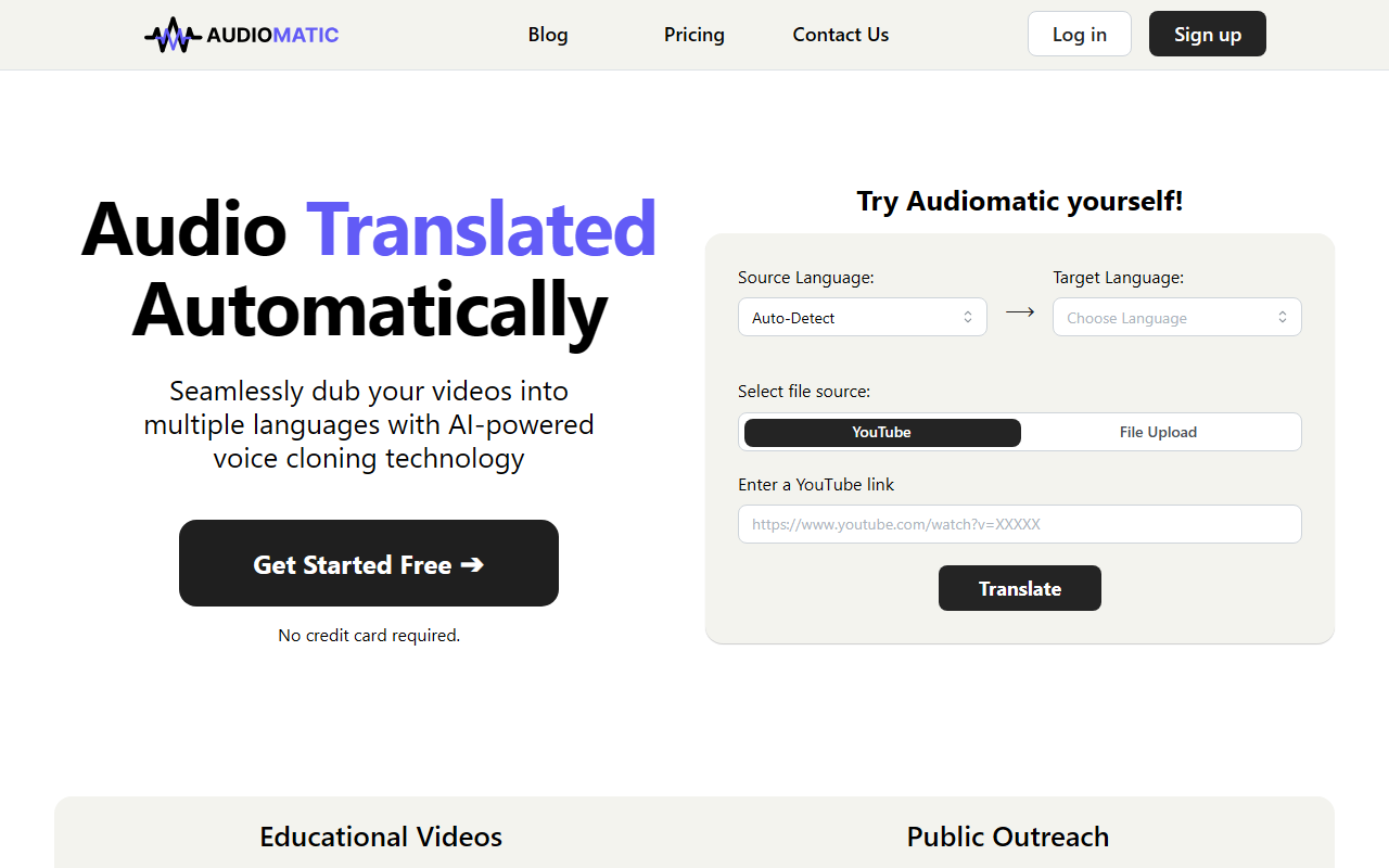 Audiomatic screenshot