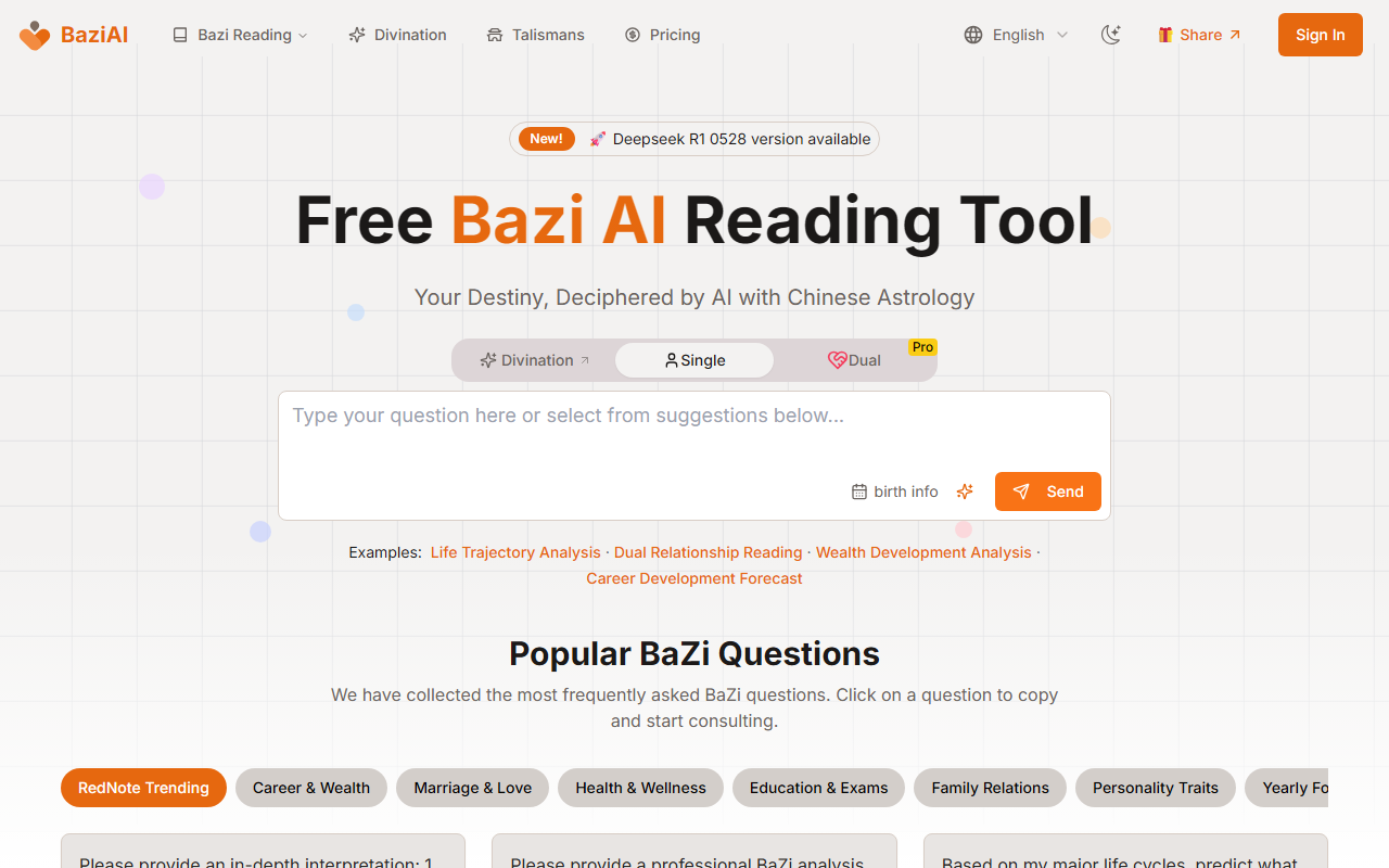 BaziAI screenshot