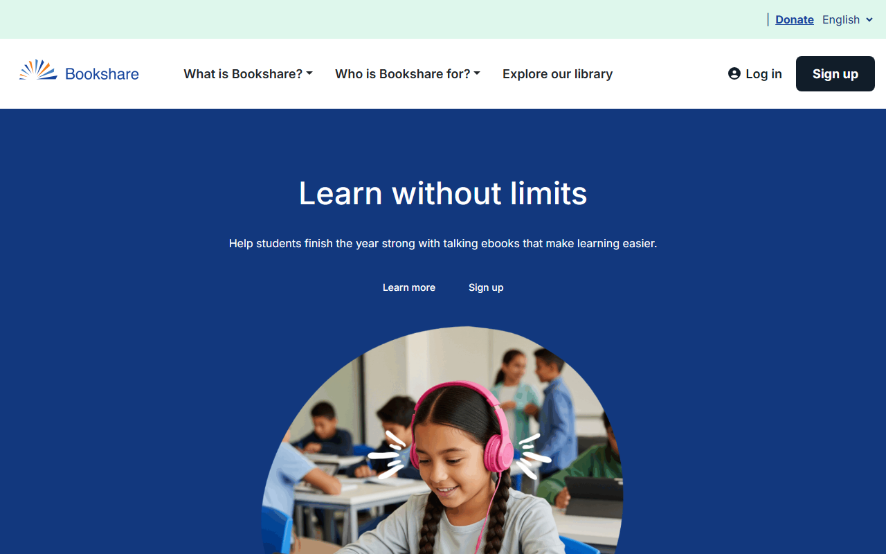 Bookshare screenshot