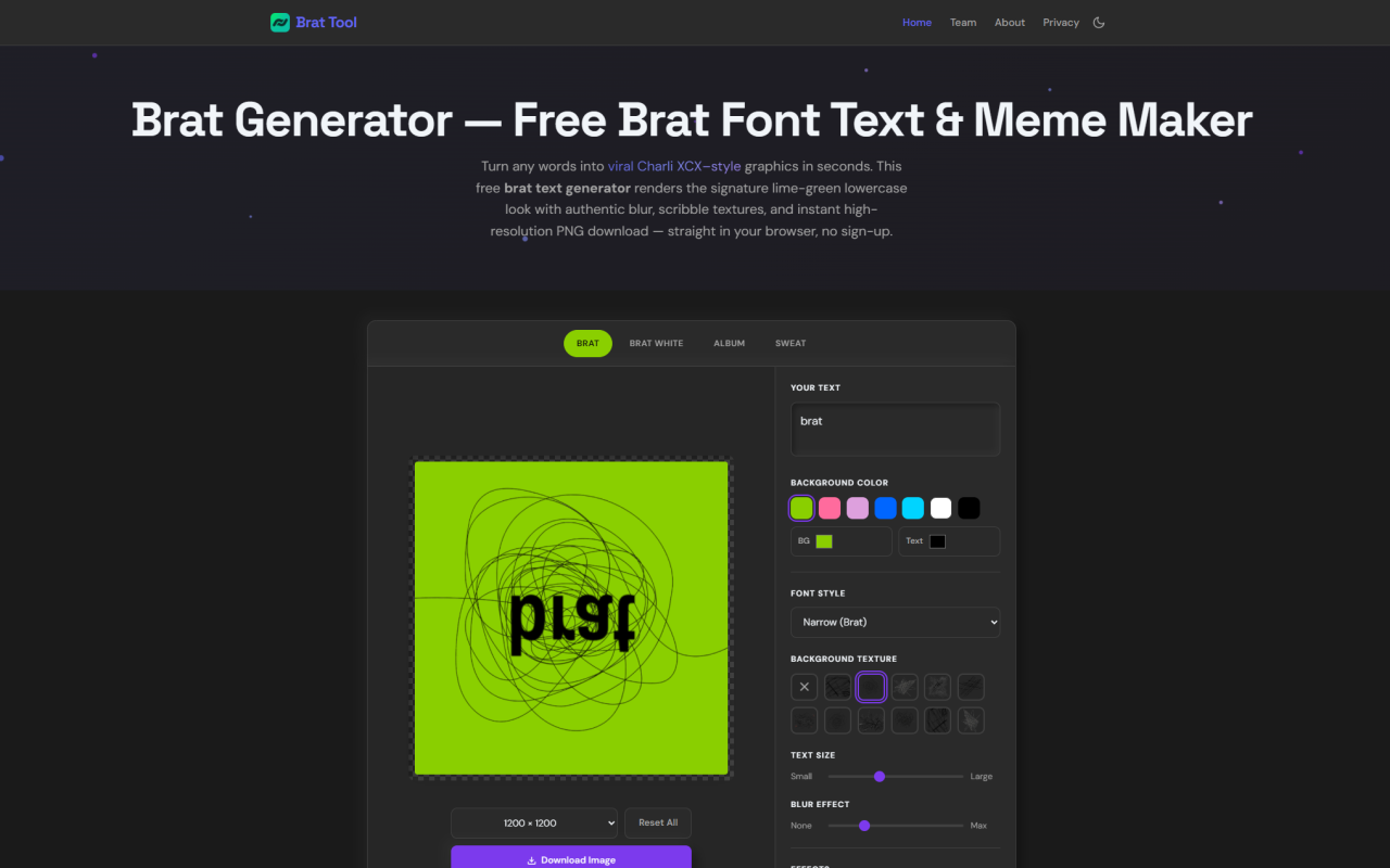 Brat Tool screenshot