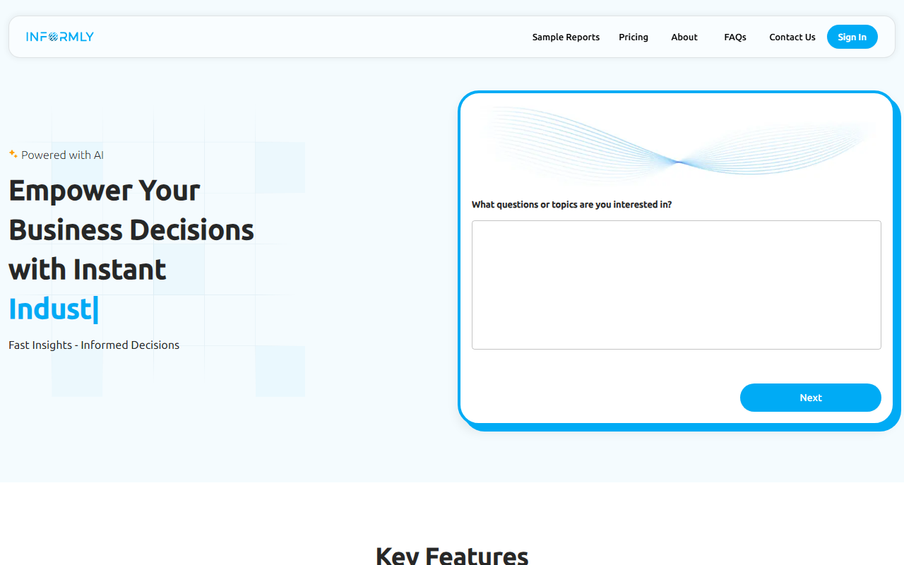 Informly screenshot