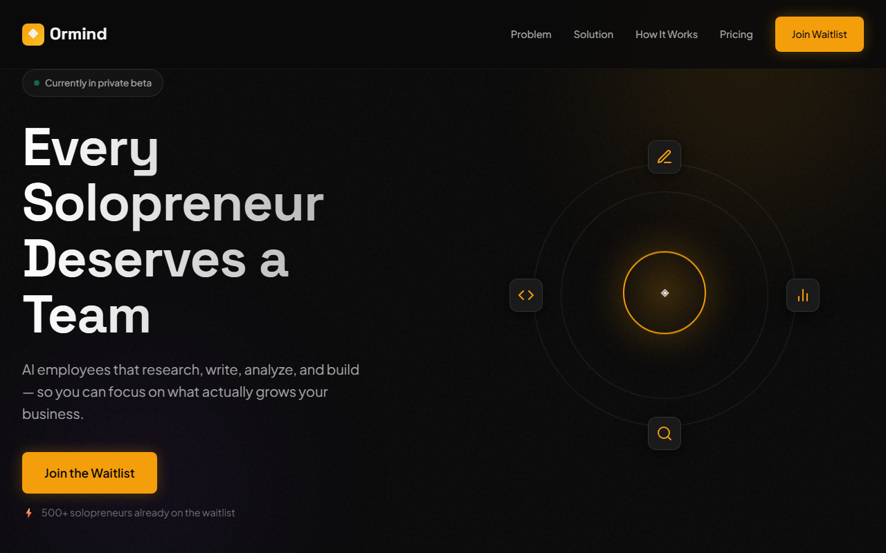 Ormind screenshot