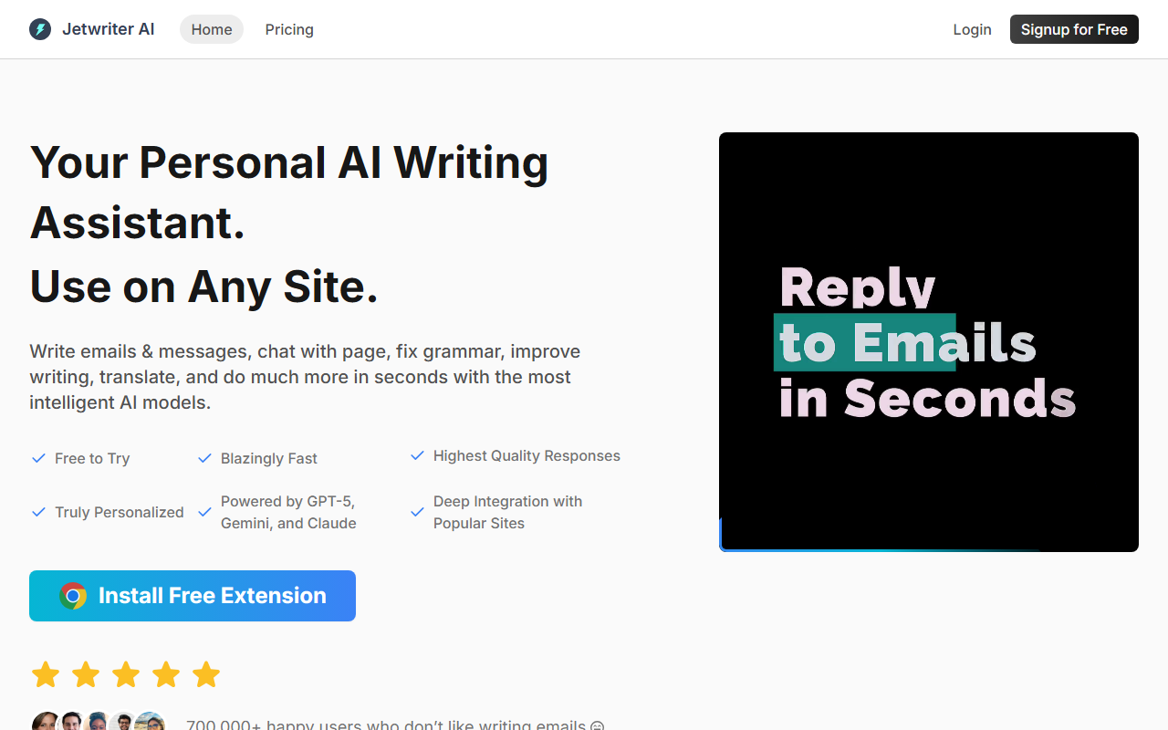 Jetwriter AI screenshot