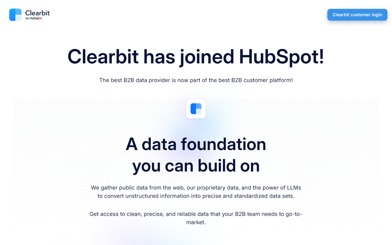 Clearbit screenshot