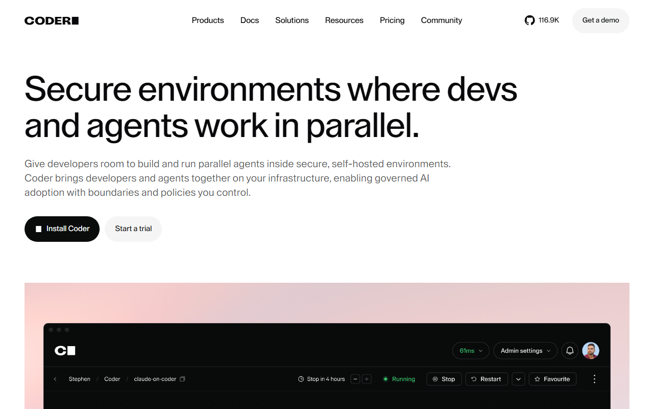 Coder screenshot