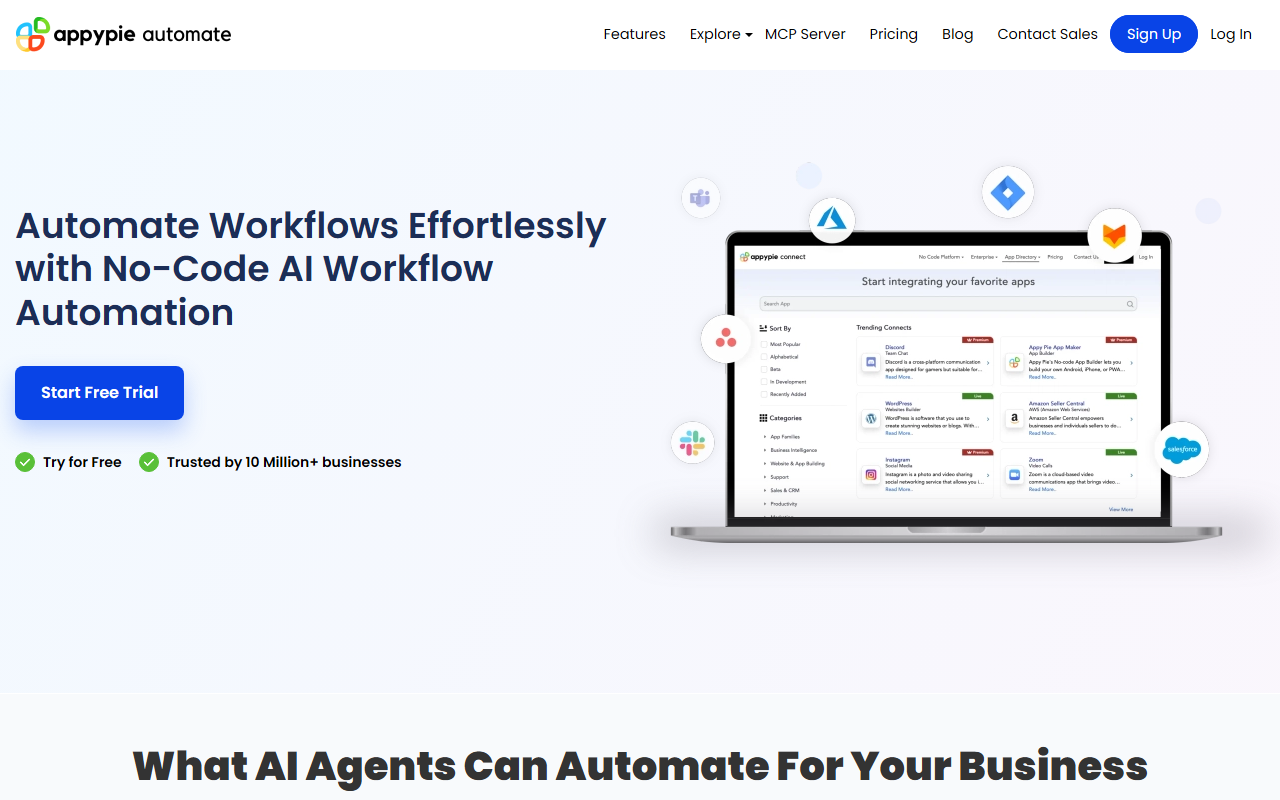 Appy Pie Automate screenshot