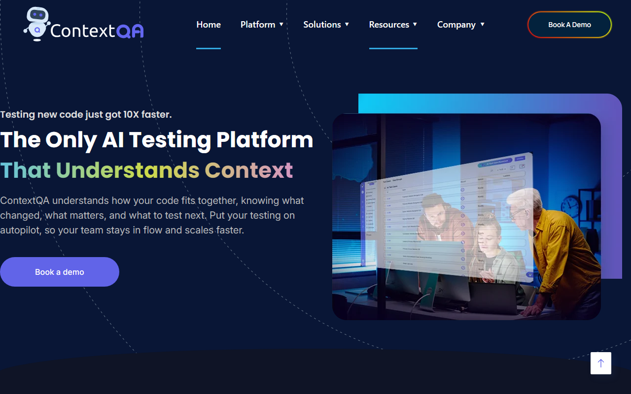 ContextQA screenshot