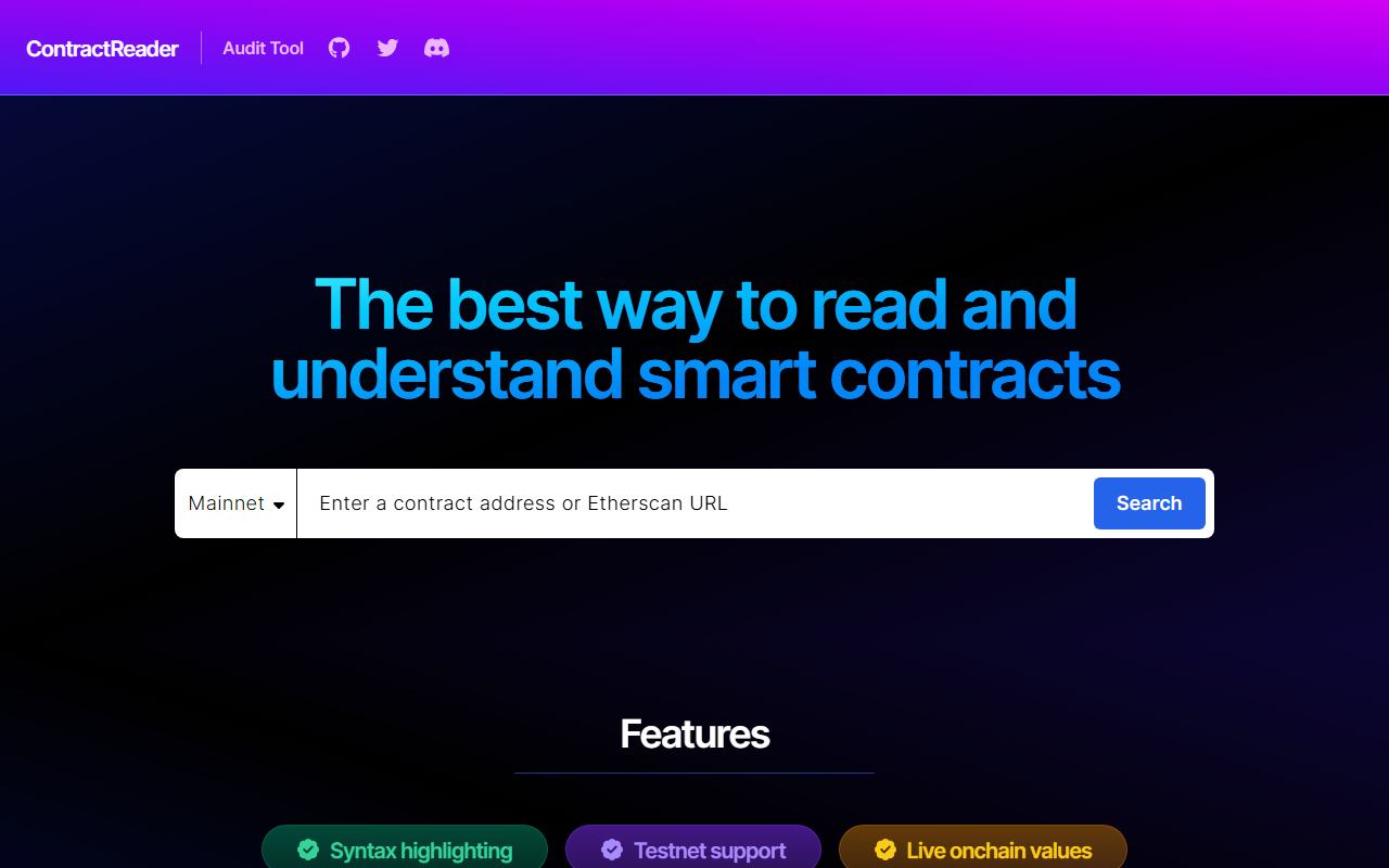 ContractReader screenshot
