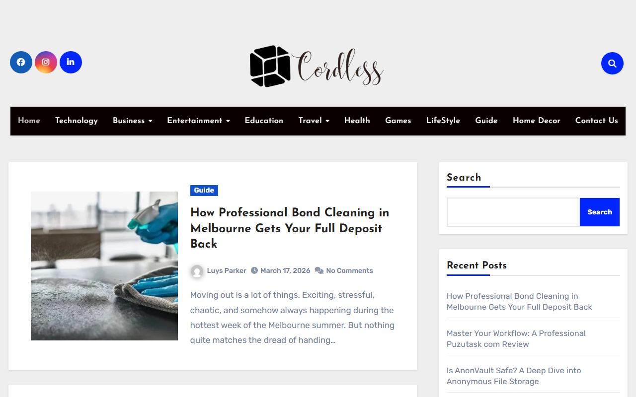 Cordless.io screenshot