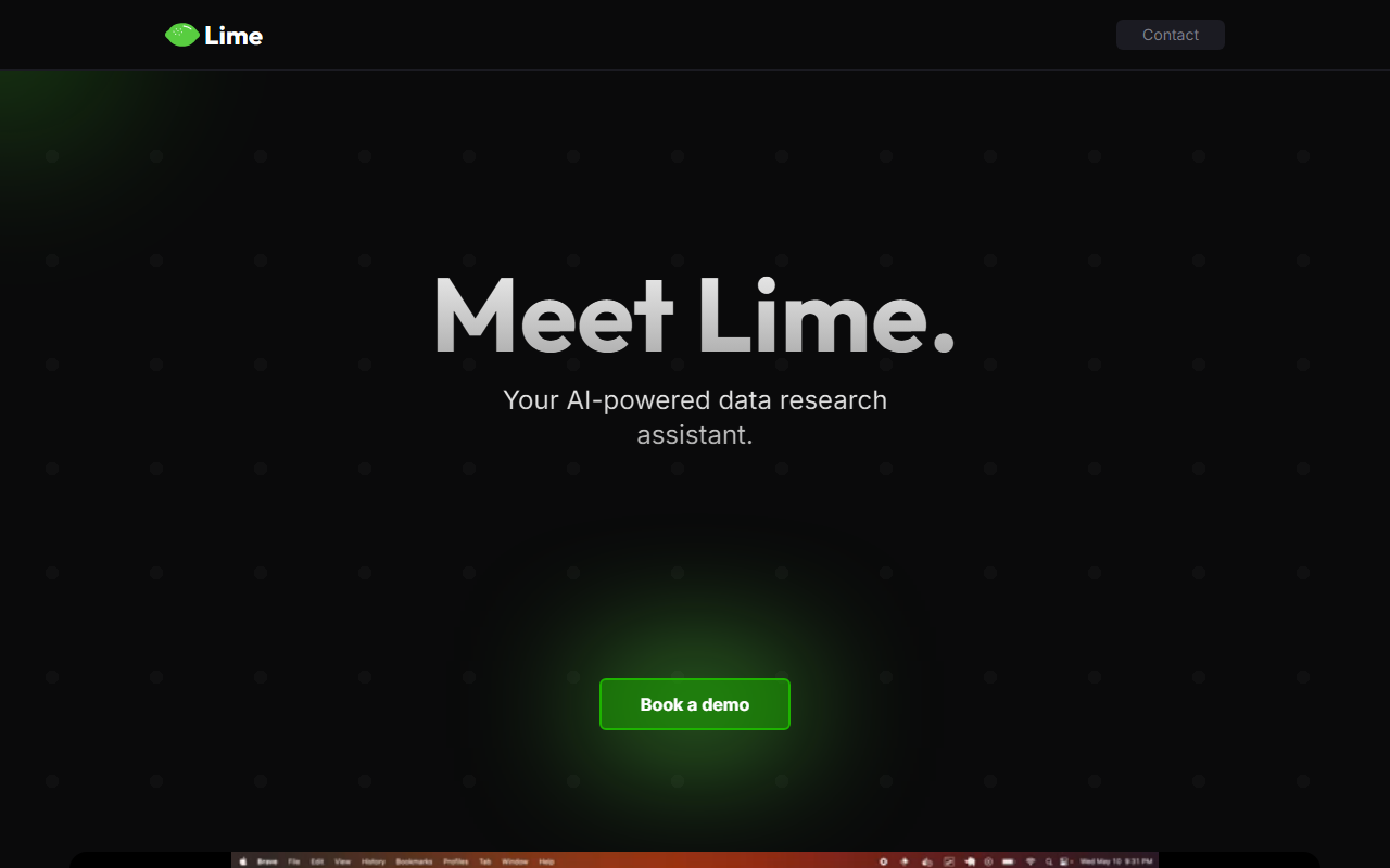 Datalime screenshot