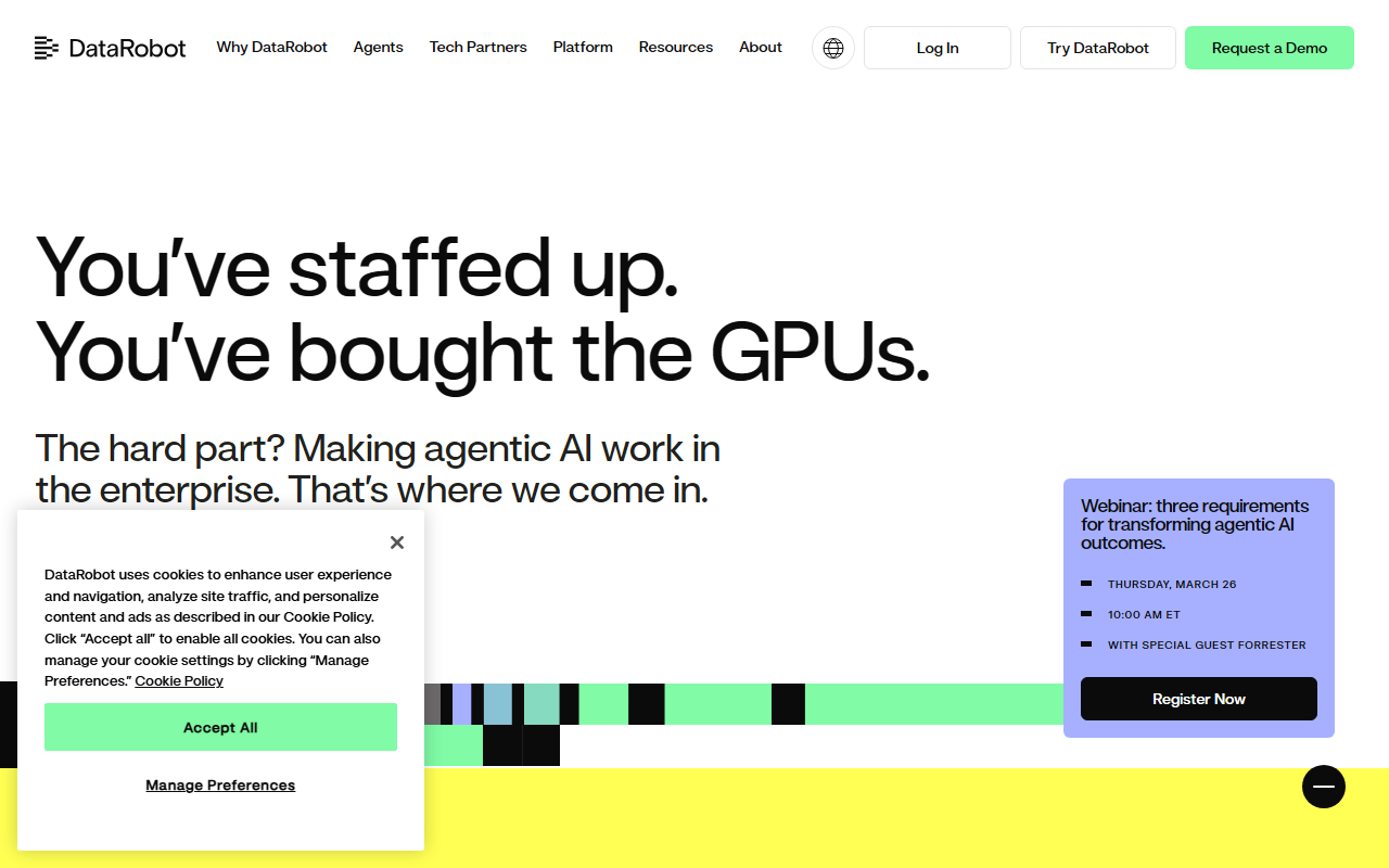 DataRobot screenshot