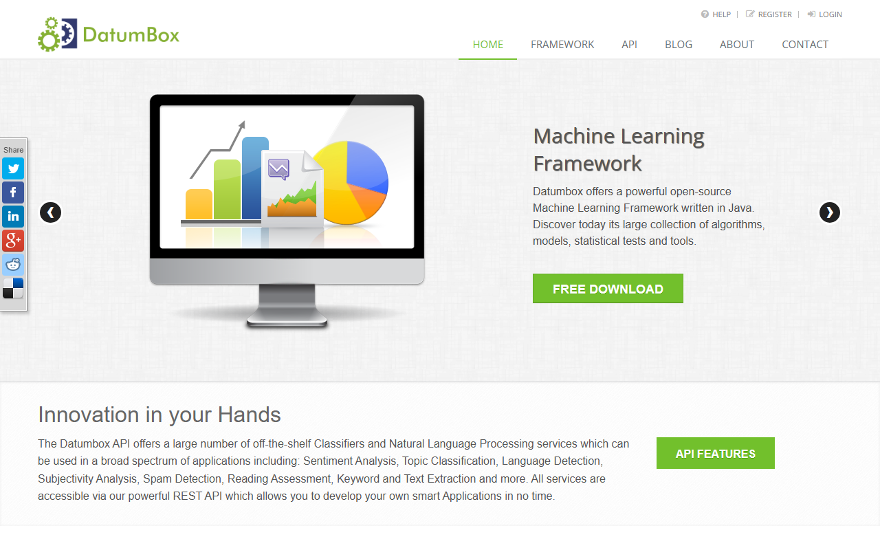 Datumbox screenshot