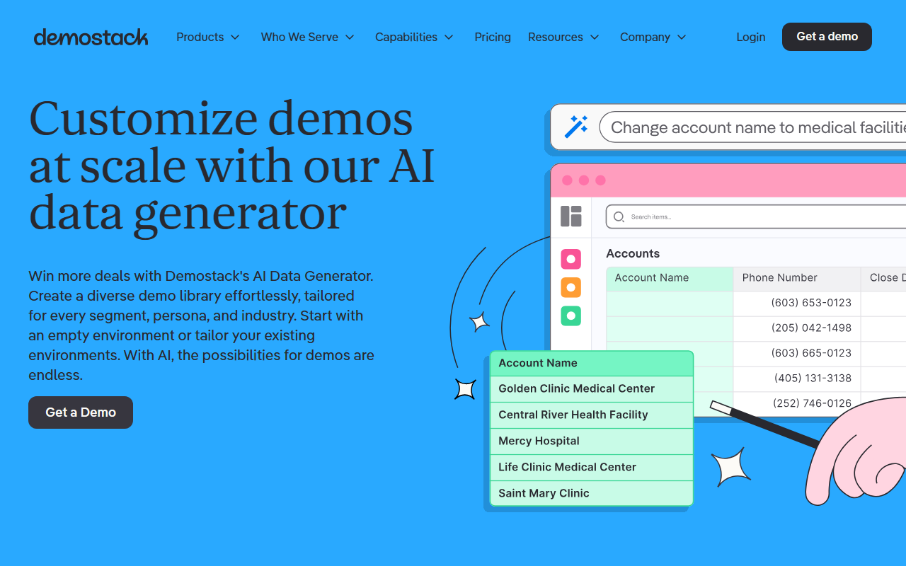 Demostack screenshot