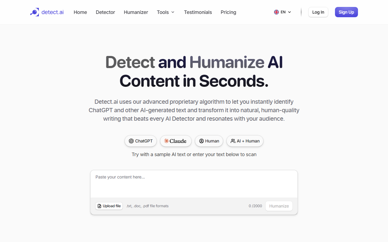 Detect.ai screenshot