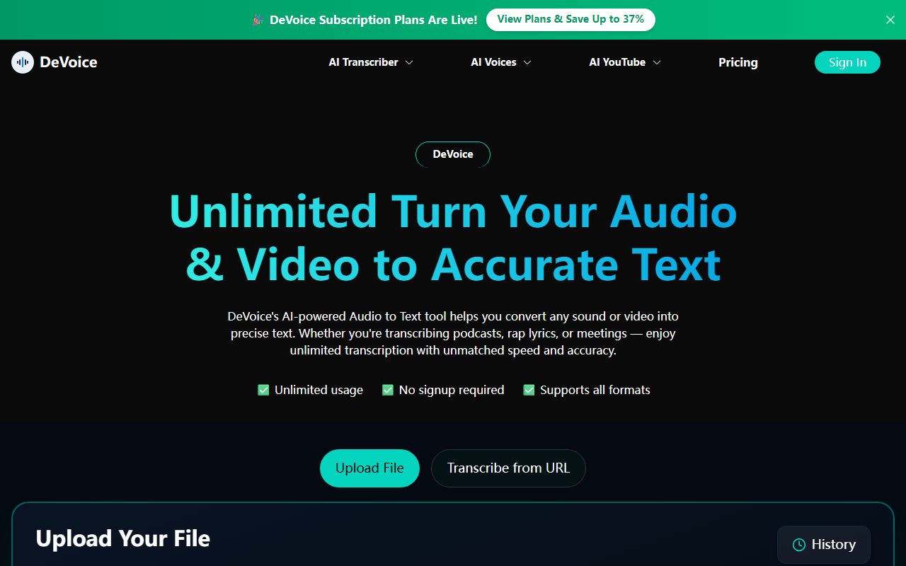 Devoice screenshot