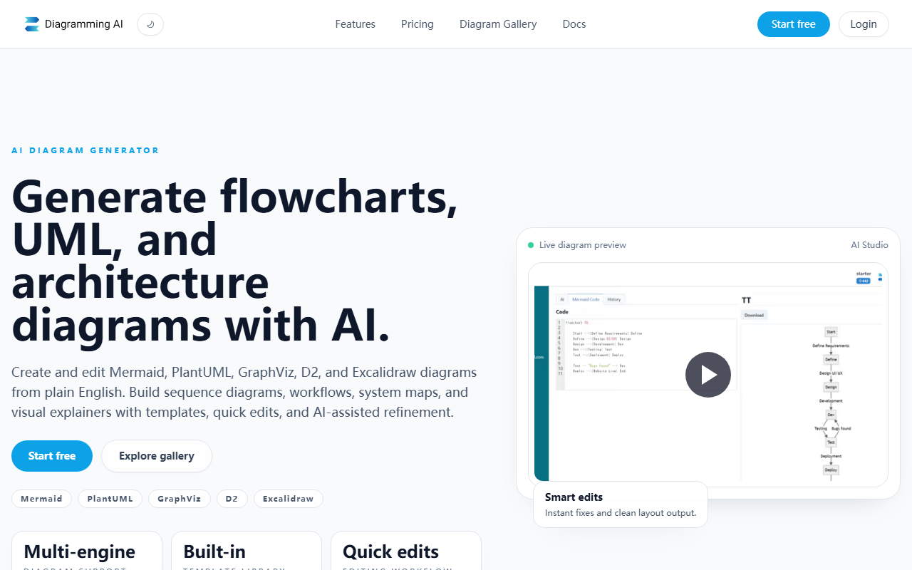Diagramming AI screenshot