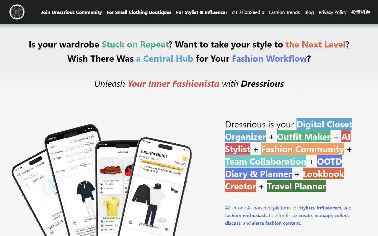 Dressrious screenshot