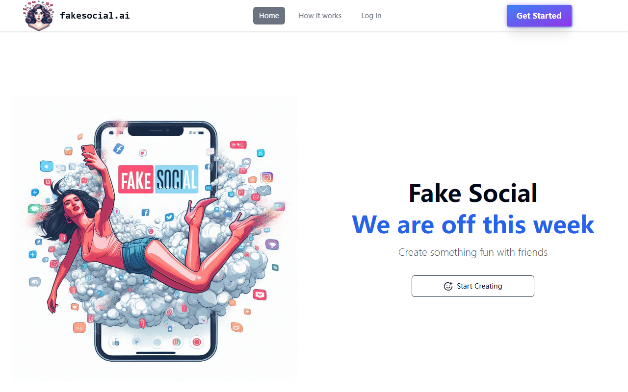 Fakesocial.ai screenshot