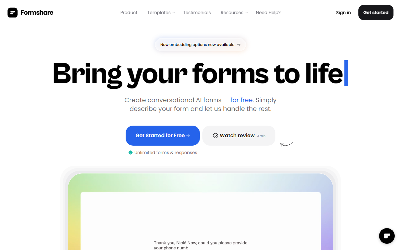 Formshare screenshot