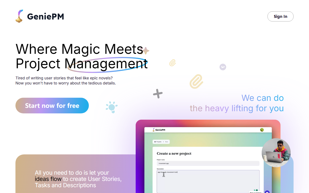 GeniePM screenshot