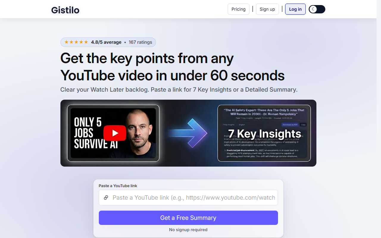 Gistilo screenshot