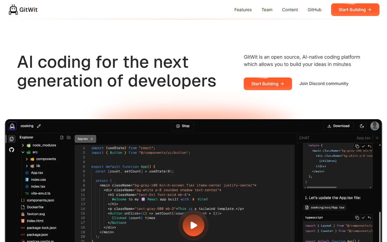 GitWit screenshot