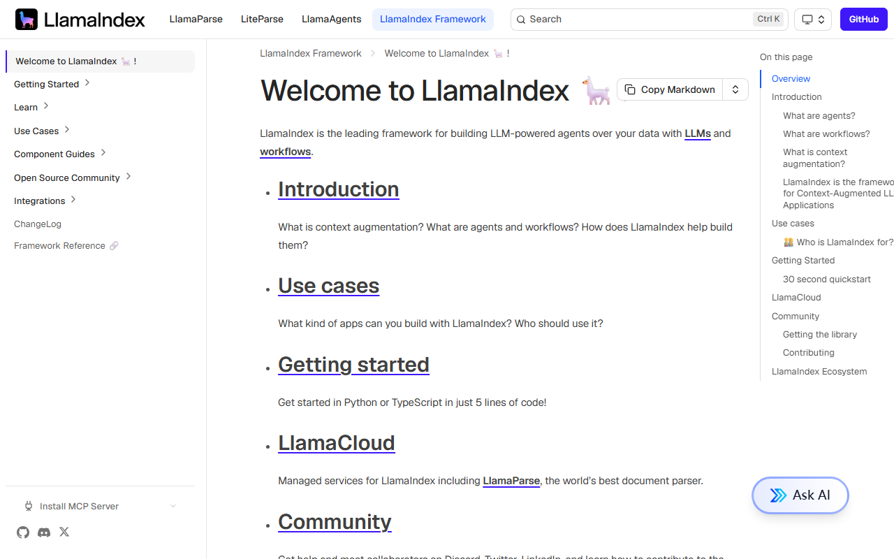 LlamaIndex screenshot
