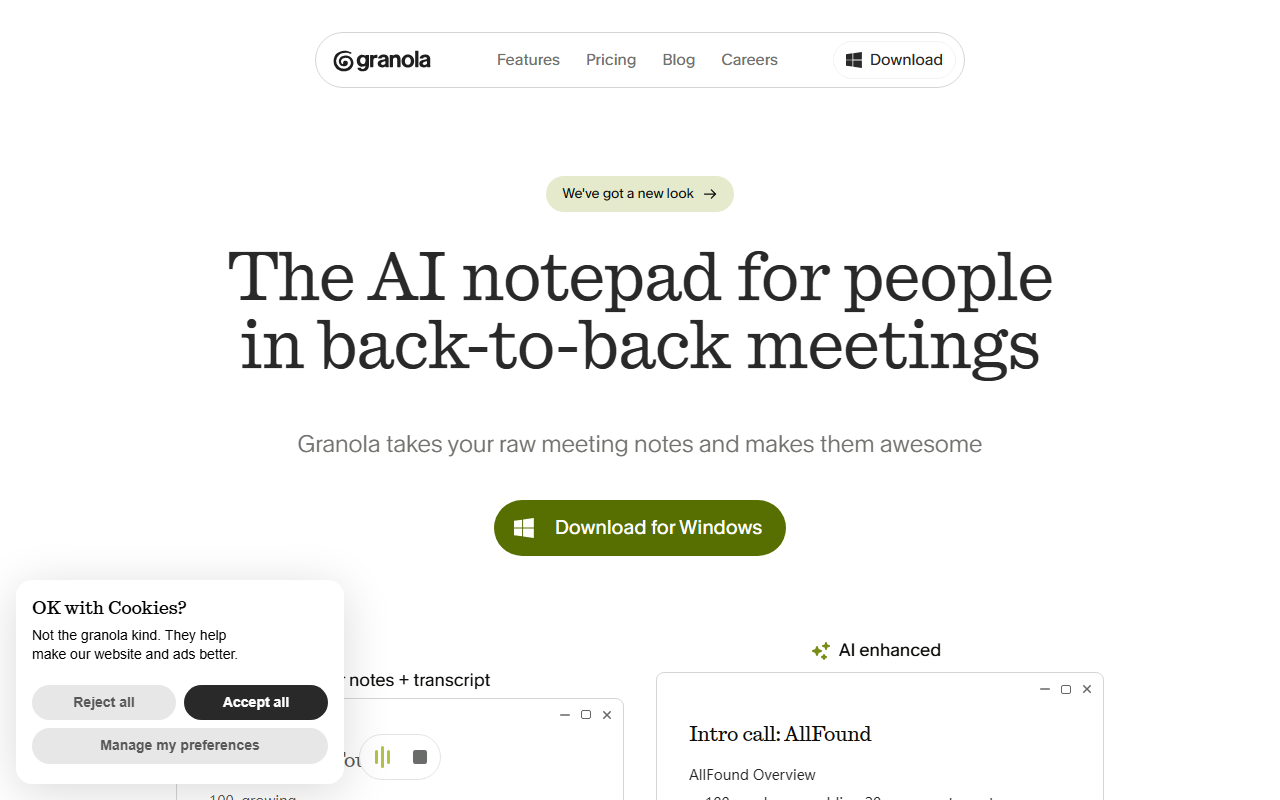 Granola screenshot