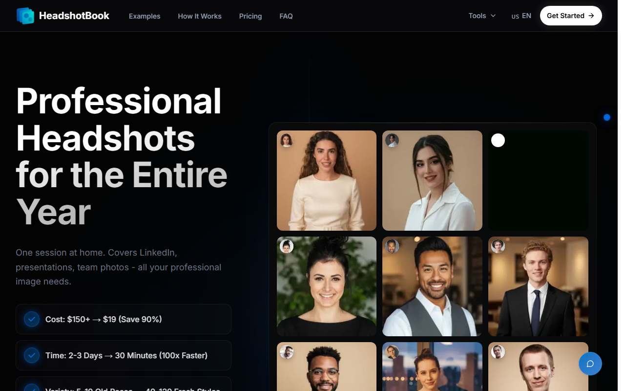 HeadshotBook screenshot