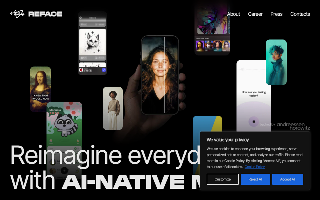 Reface screenshot